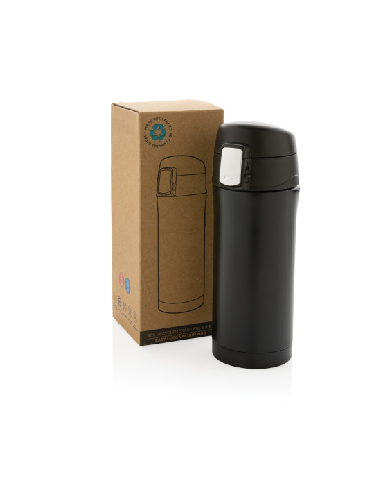 Mug EASY LOCK inox recyclé RCS 300 ml personnalisable