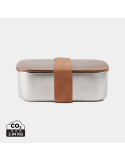 Boîte repas Vinga Ciro acier recyclé RCS et acacia personnalisable