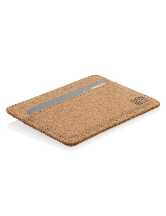 Porte-cartes RFID en liège personnalisable
