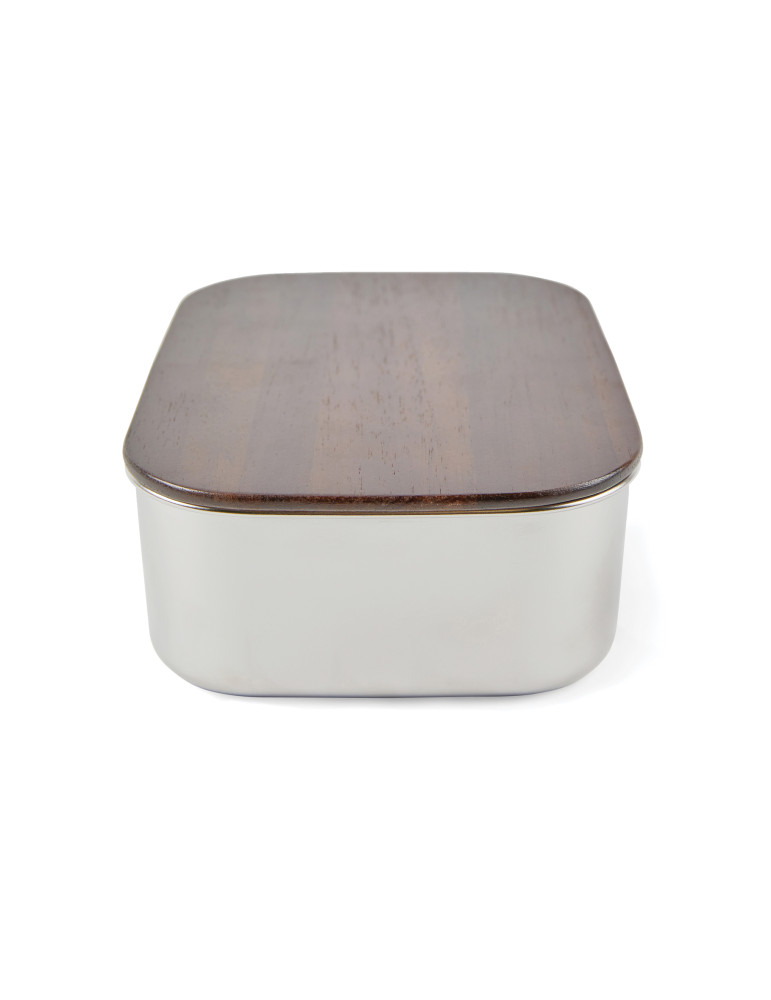 Boîte repas Vinga Ciro acier recyclé RCS et acacia personnalisable