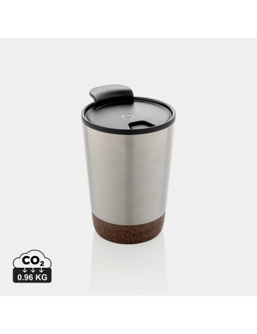 Tasse à café 300 ml en liège et acier GRS personnalisable