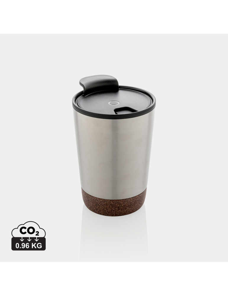 Tasse à café 300 ml en liège et acier GRS personnalisable