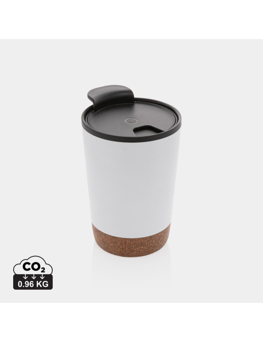 Tasse à café 300 ml en liège et acier GRS personnalisable