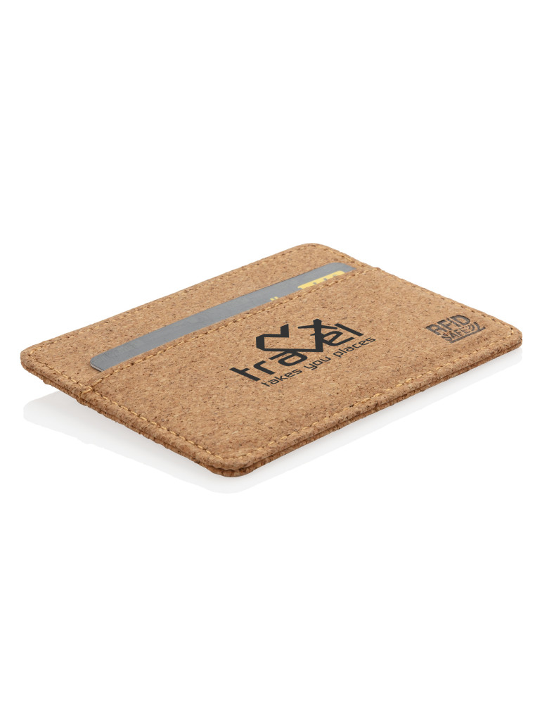 Porte-cartes RFID en liège personnalisable