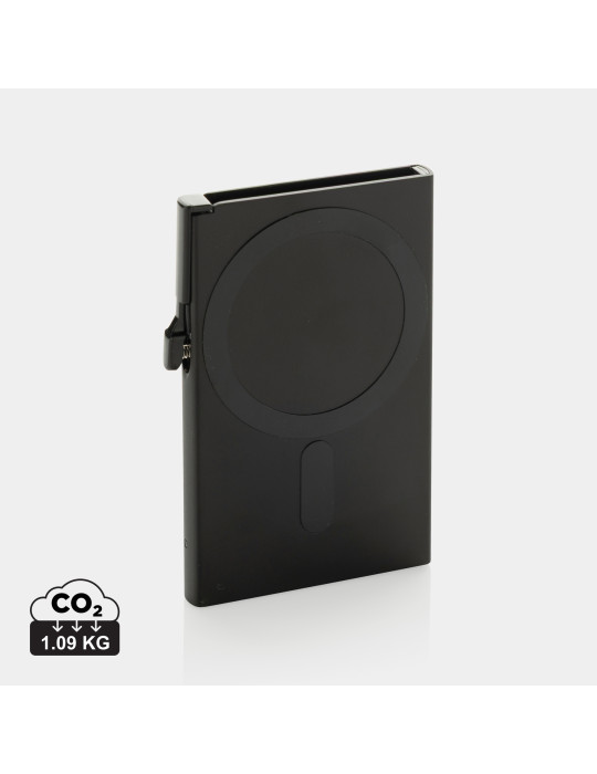 Porte-cartes magnétique aluminium RFID personnalisable