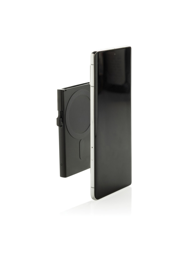 Porte-cartes magnétique aluminium RFID personnalisable