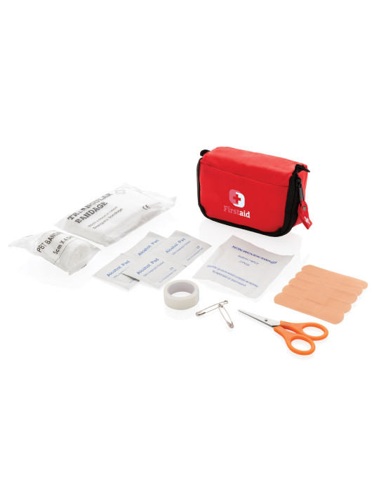 Ensemble de premiers secours dans une pochette personnalisable