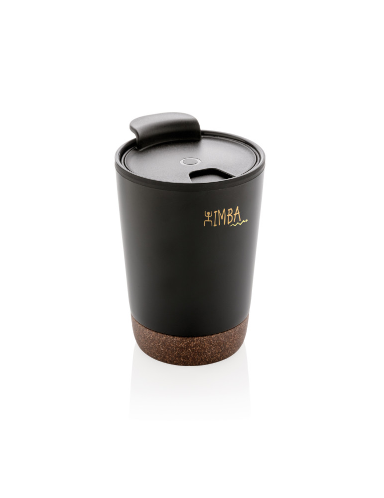 Tasse à café 300 ml en liège et acier GRS personnalisable