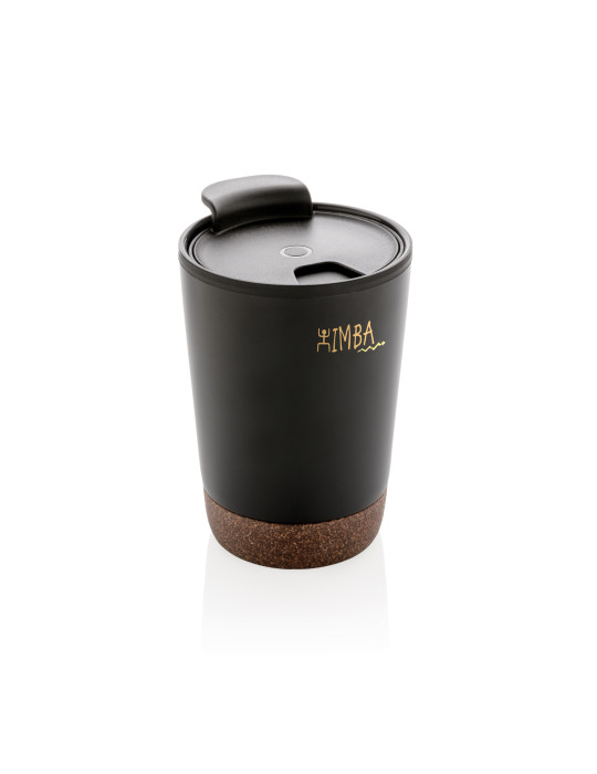 Tasse à café 300 ml en liège et acier GRS personnalisable