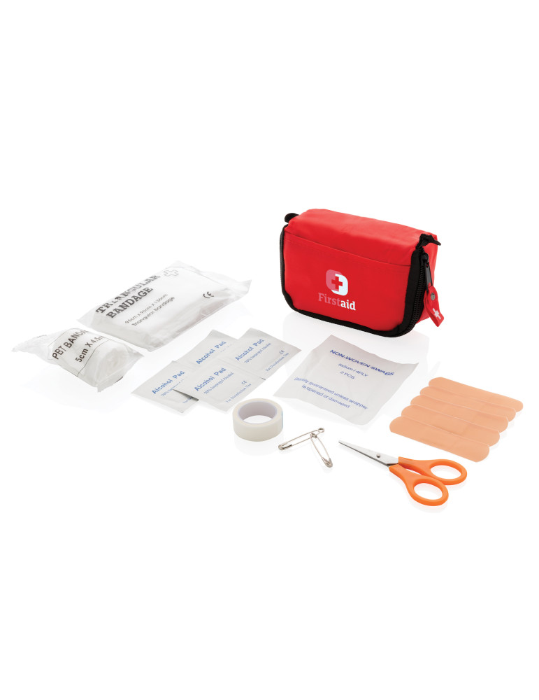 Ensemble de premiers secours dans une pochette personnalisable