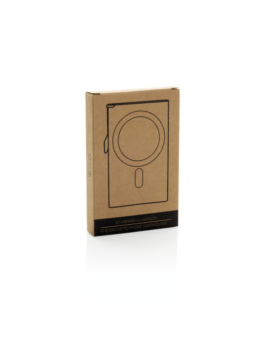 Porte-cartes magnétique aluminium RFID personnalisable