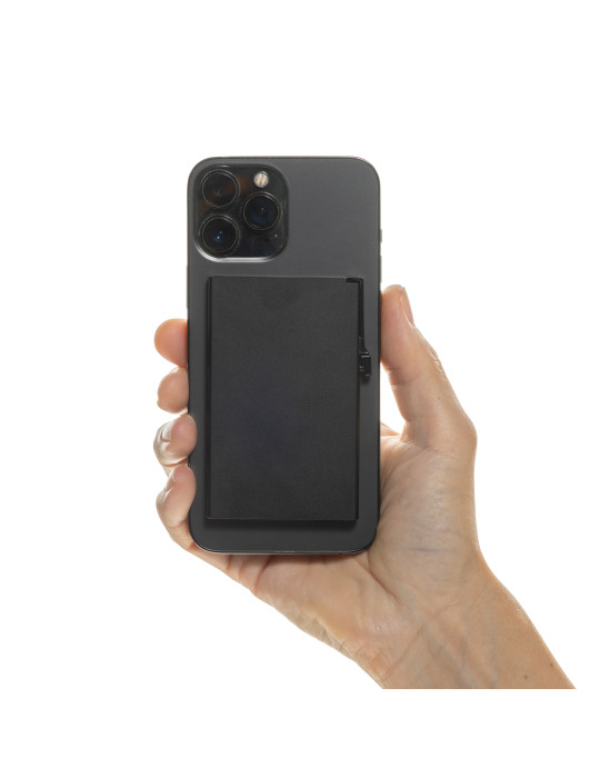 Porte-cartes magnétique aluminium RFID personnalisable