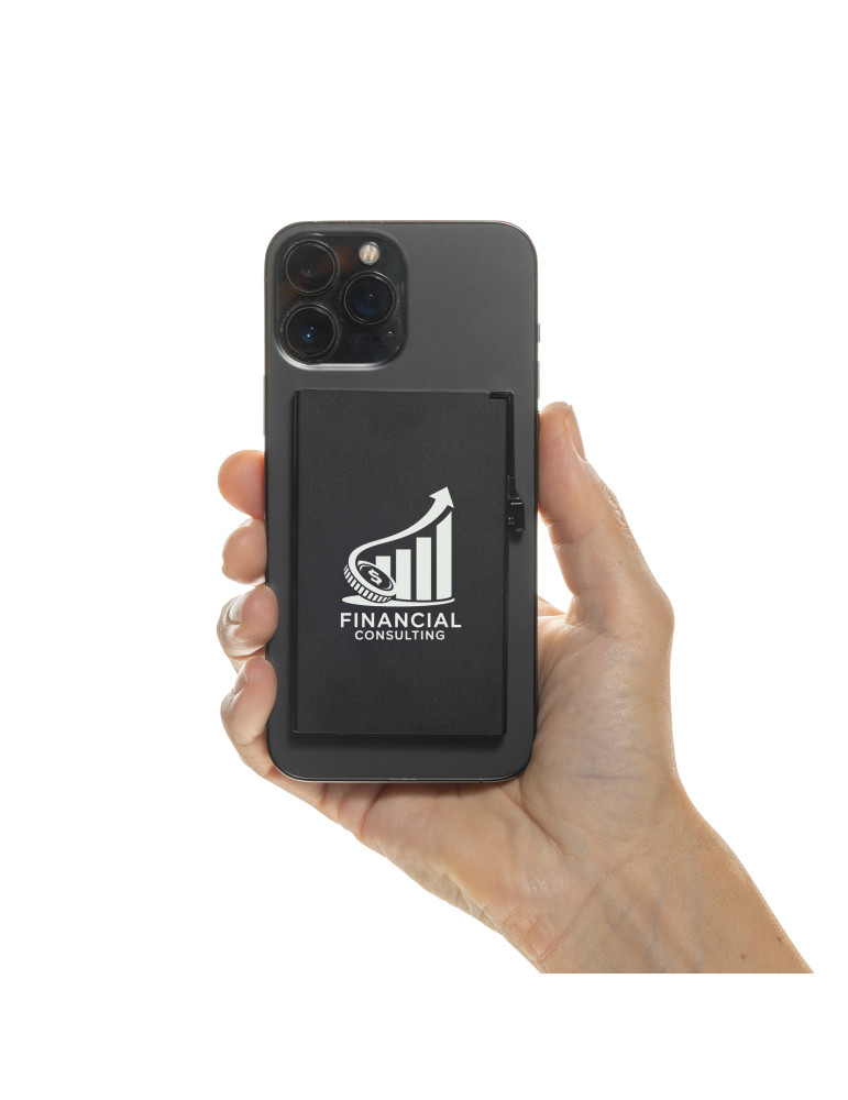 Porte-cartes magnétique aluminium RFID personnalisable