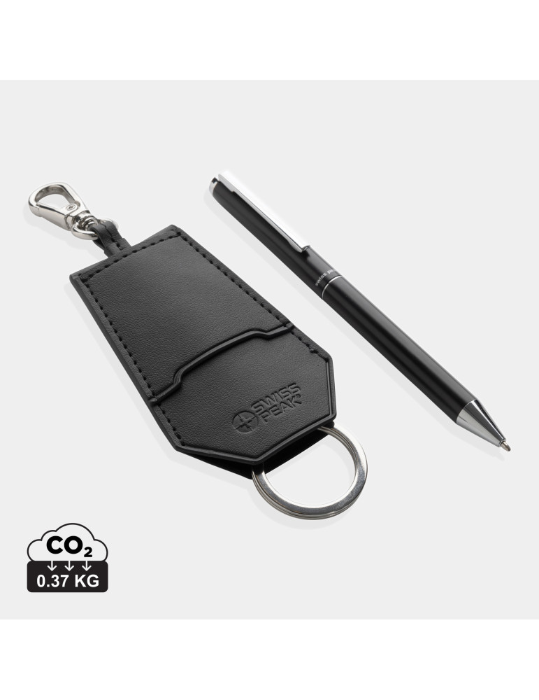 Coffret Swiss Peak Tula porte-clés et stylo personnalisable