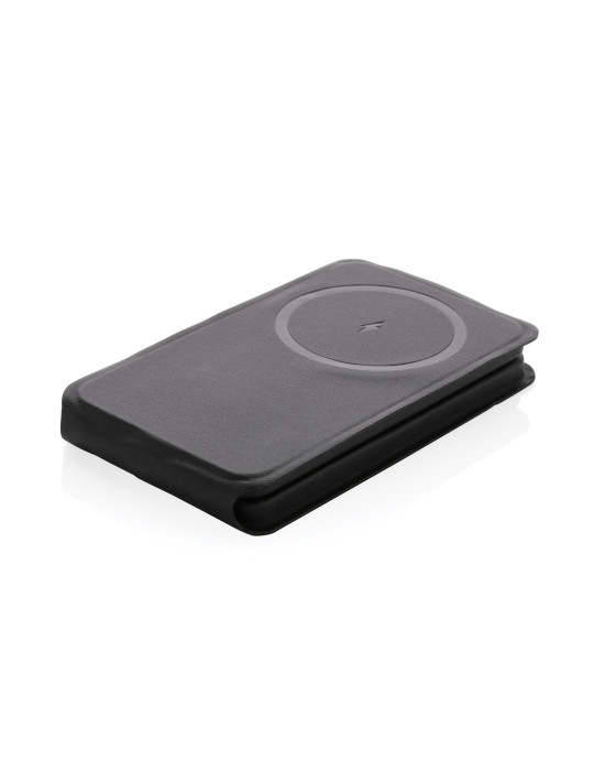 Chargeur magnétique 15W en PU recyclé RCS Swiss Peak personnalisable