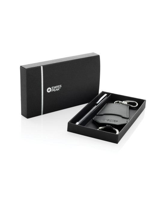 Coffret Swiss Peak Tula porte-clés et stylo personnalisable