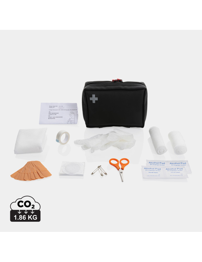 Ensemble de premiers secours en PU nubuck recyclé RCS personnalisable