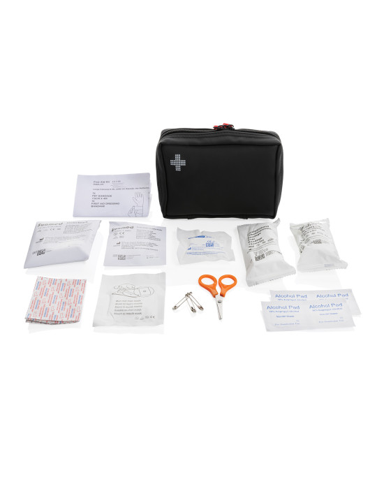 Ensemble de premiers secours en PU nubuck recyclé RCS personnalisable