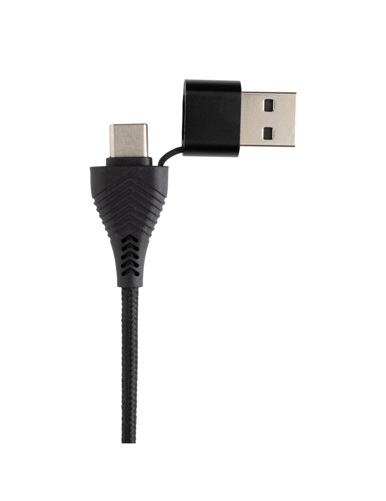 Hub Link double entrée USB-A USB-C avec bambou personnalisable