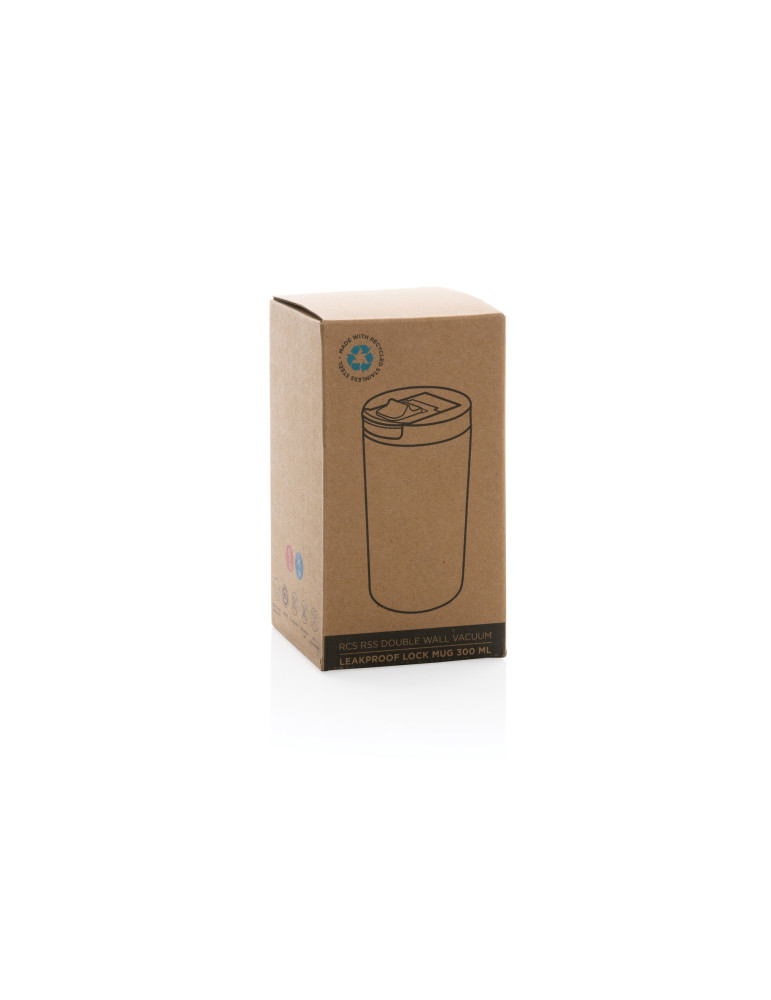 Mug étanche 300 ml en acier recyclé RCS personnalisable