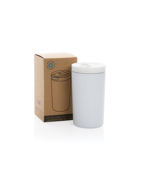 Mug étanche 300 ml en acier recyclé RCS personnalisable