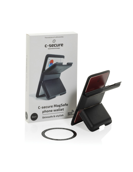 Portefeuille téléphone C-Secure MagSafe RFID personnalisable