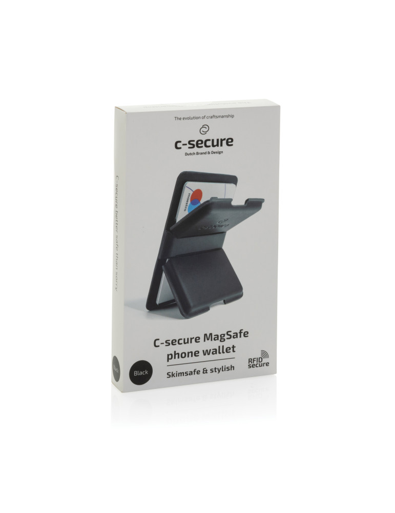 Portefeuille téléphone C-Secure MagSafe RFID personnalisable