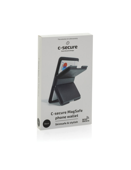 Portefeuille téléphone C-Secure MagSafe RFID personnalisable