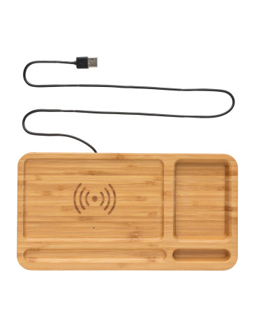 Organiseur de bureau avec induction 5W personnalisable 2