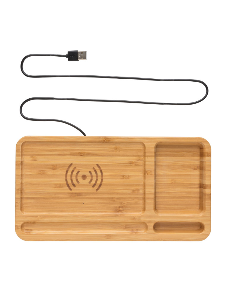 Organiseur de bureau avec induction 5W personnalisable