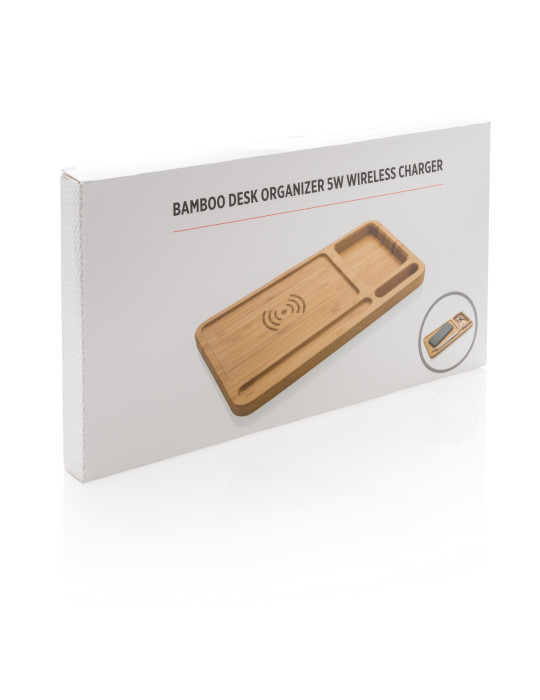 Organiseur de bureau avec induction 5W personnalisable