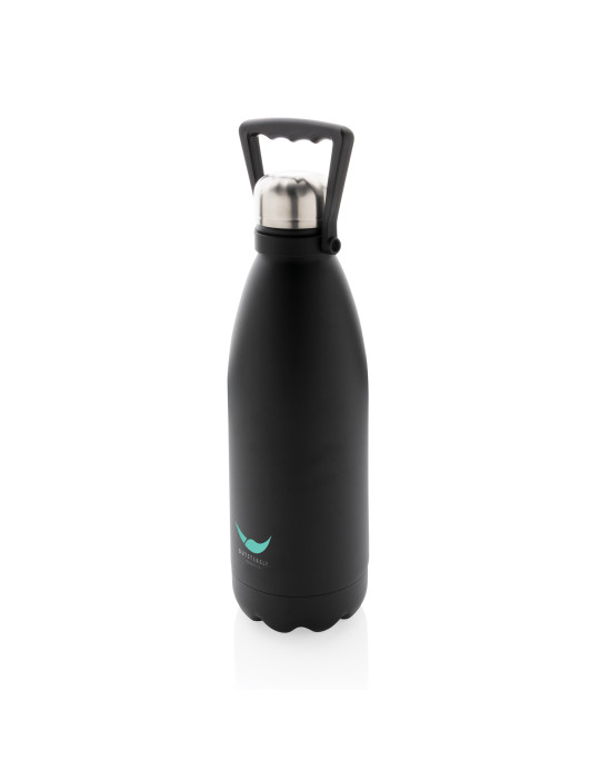 Gourde isotherme 1,5 L en acier recyclé RCS personnalisable