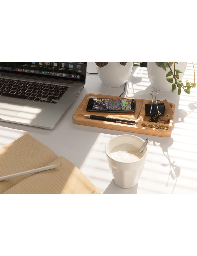 Organiseur de bureau avec induction 5W personnalisable