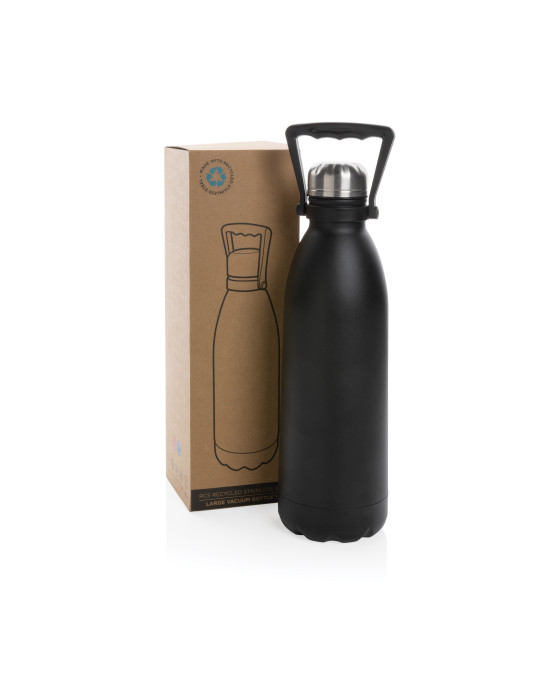 Gourde isotherme 1,5 L en acier recyclé RCS personnalisable