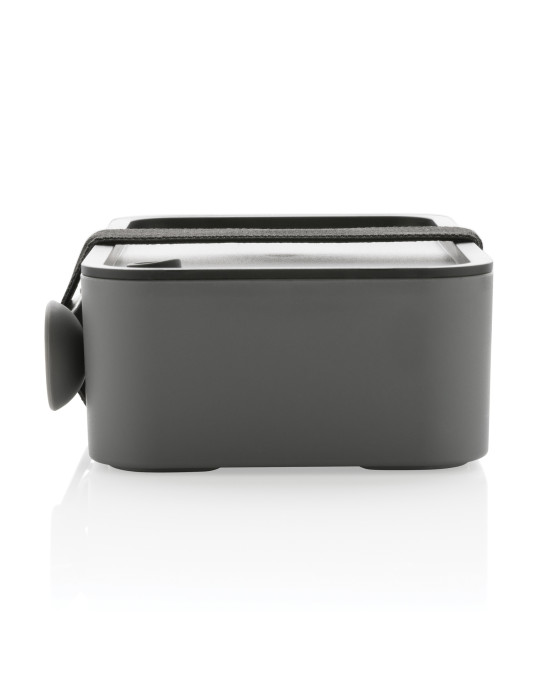 Lunch box avec fourchette-cuillère en rPP GRS personnalisable