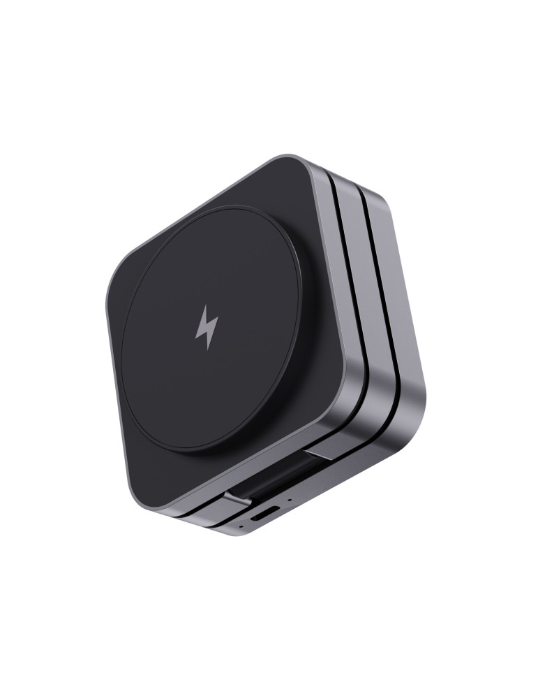 Chargeur 15W pliable 3 en 1 en aluminium recyclé RCS Terra personnalisable