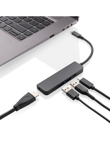 Hub Terra USB-C avec HDMI 4K en aluminium RCS personnalisable 2