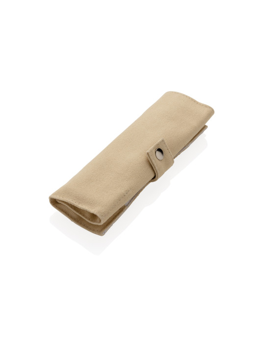 Ensemble de couverts de voyage en bambou réutilisable personnalisable