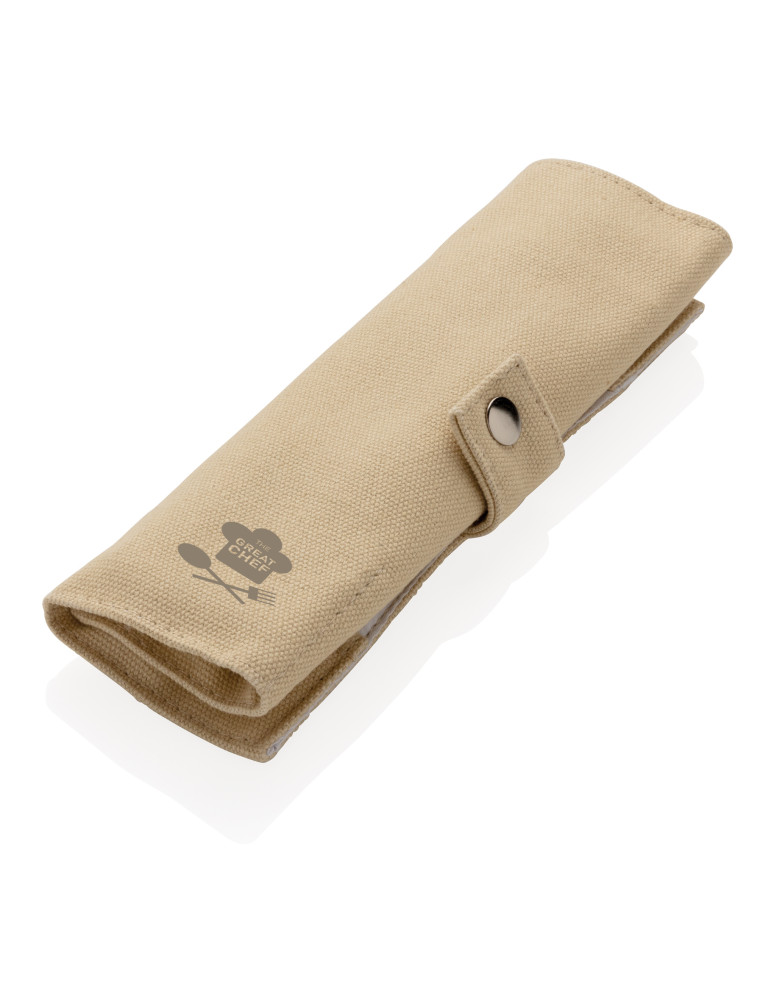 Ensemble de couverts de voyage en bambou réutilisable personnalisable