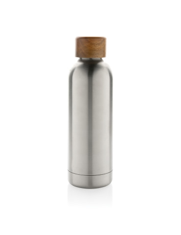 Gourde Wood 500 ml en acier RCS et acacia personnalisable 2