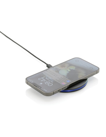 Chargeur sans fil 10W en aluminium recyclé RCS Terra personnalisable 2