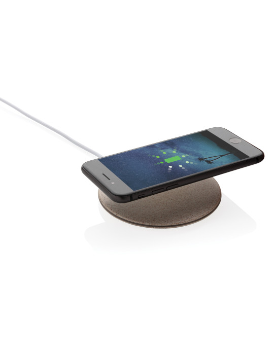 Chargeur à induction 5W en fibre de paille personnalisable