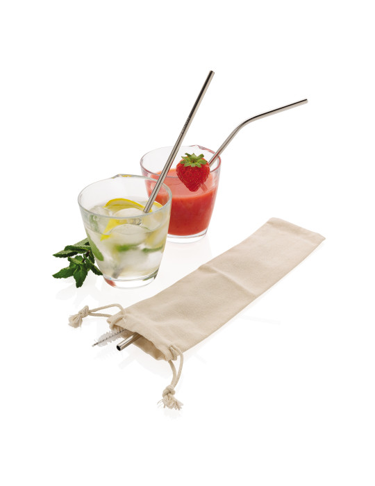 Ensemble de pailles en acier inoxydable personnalisable