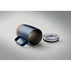 Gobelet isotherme double paroi 300ml personnalisable et pratique RUBY Matières : acier inoxydable Couleurs : bleu marine personn
