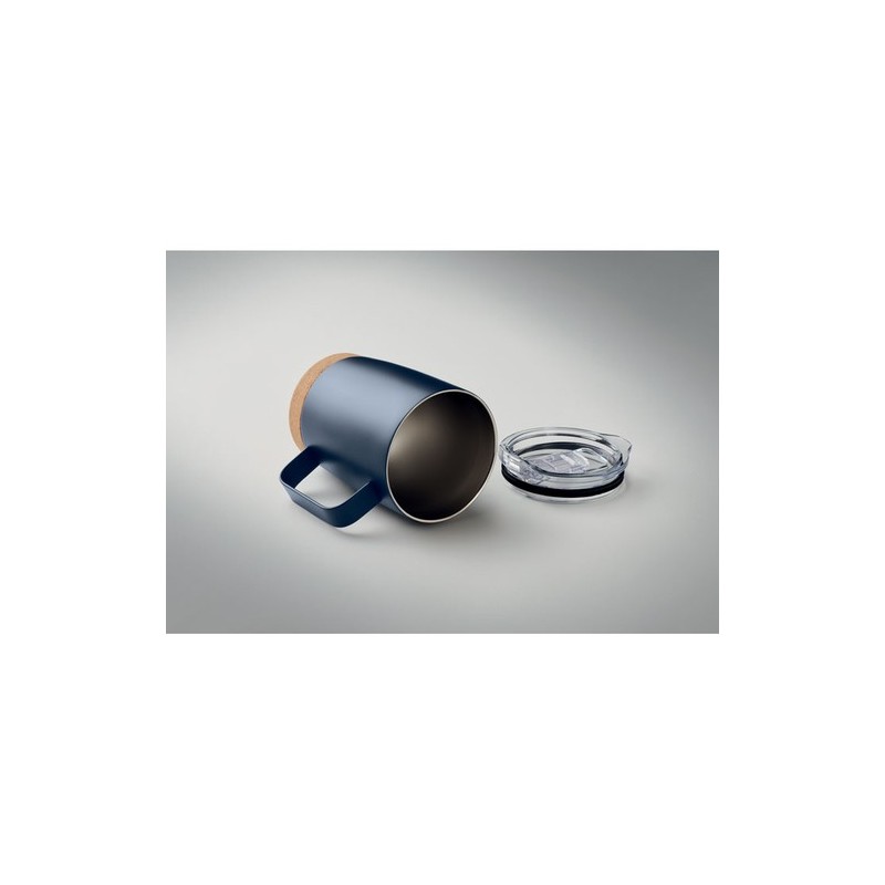 Gobelet isotherme double paroi 300ml personnalisable et pratique RUBY Matières : acier inoxydable Couleurs : bleu marine personn
