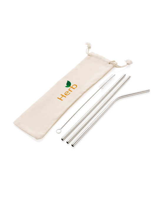 Ensemble de pailles en acier inoxydable personnalisable