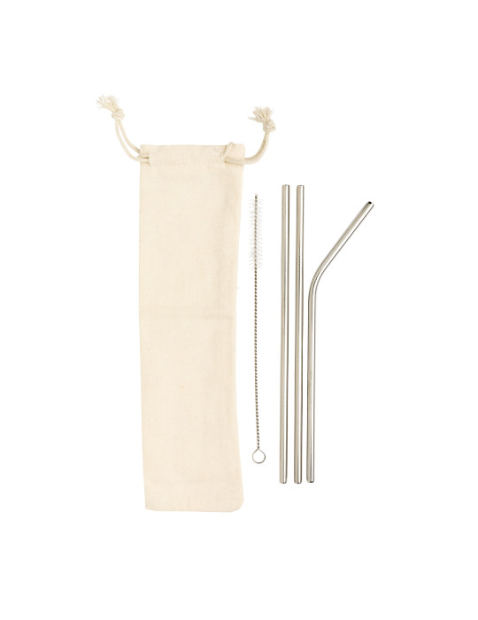 Ensemble de pailles en acier inoxydable personnalisable