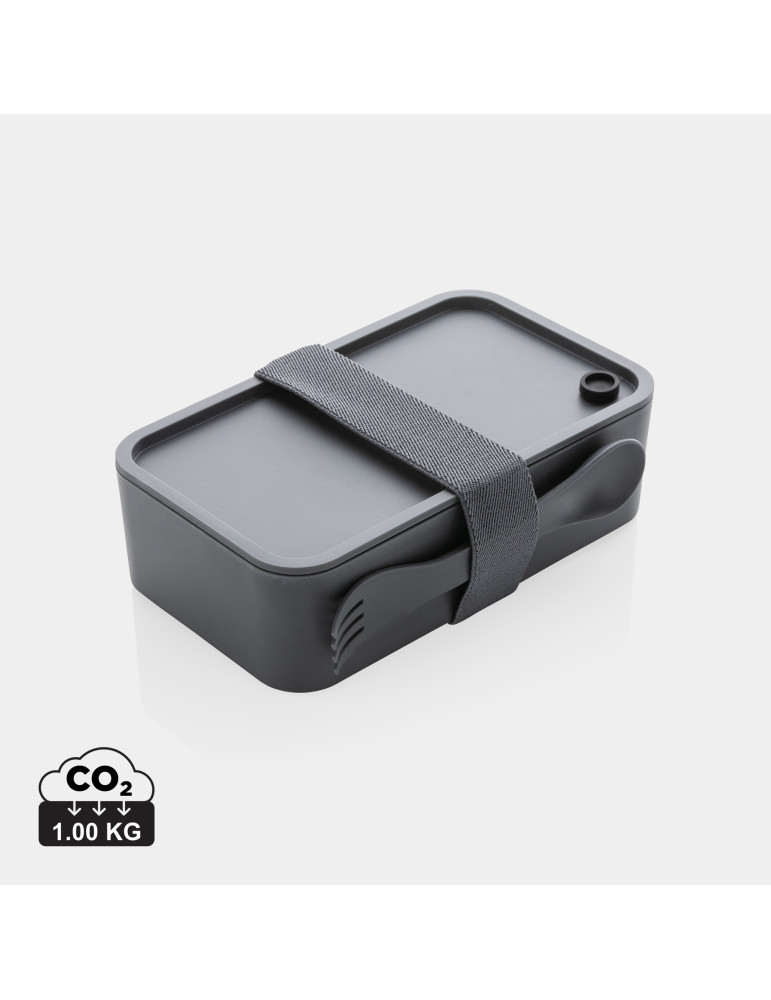 Boîte à Lunch en PP avec fourchette-cuillère personnalisable