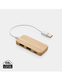 Hub en bambou avec Type C personnalisable