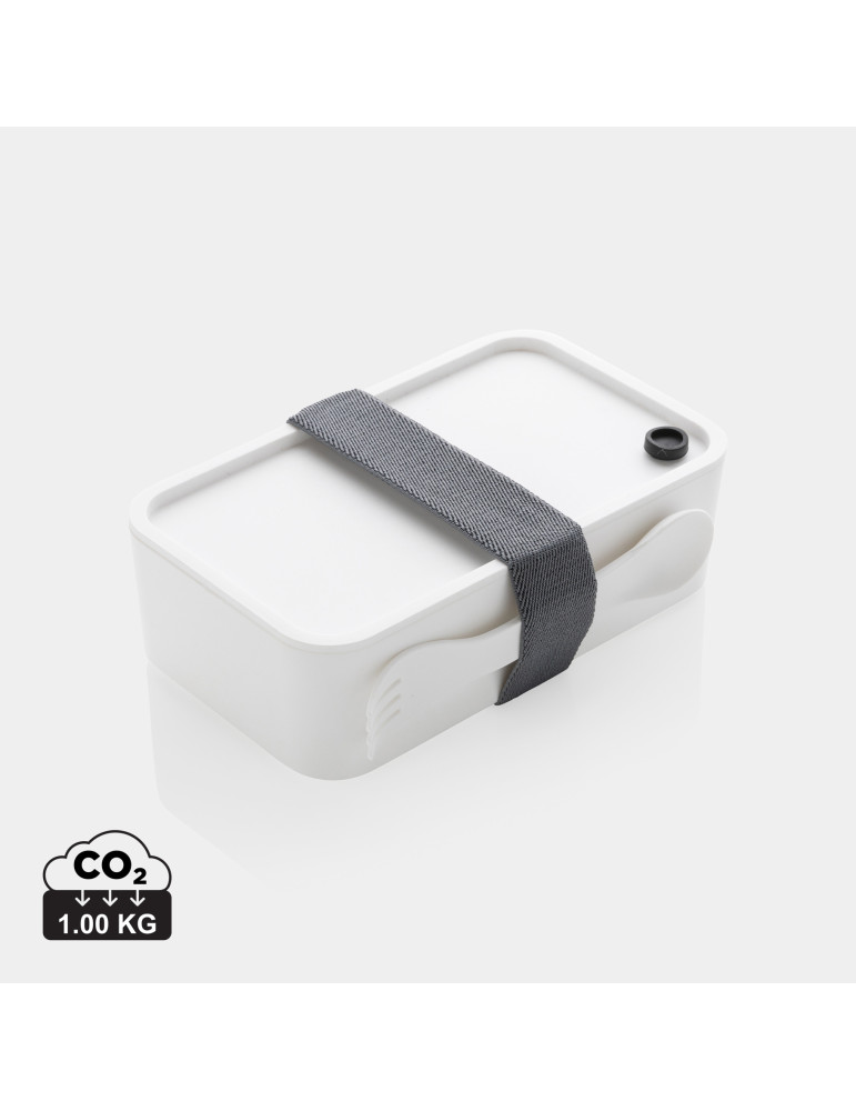 Boîte à Lunch en PP avec fourchette-cuillère personnalisable